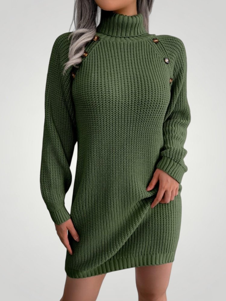 Robe Gown Col Roulé Élégante et Confortable 1 - Mode Lumière