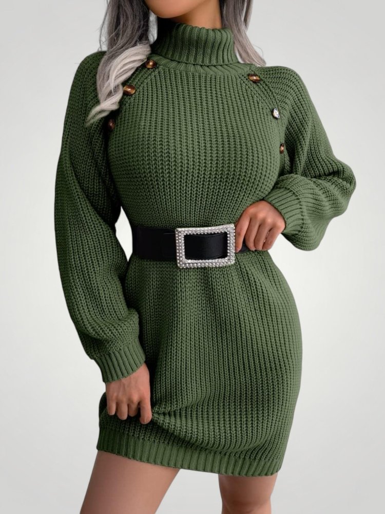 Robe Gown Col Roulé Élégante et Confortable 2 - Mode Lumière