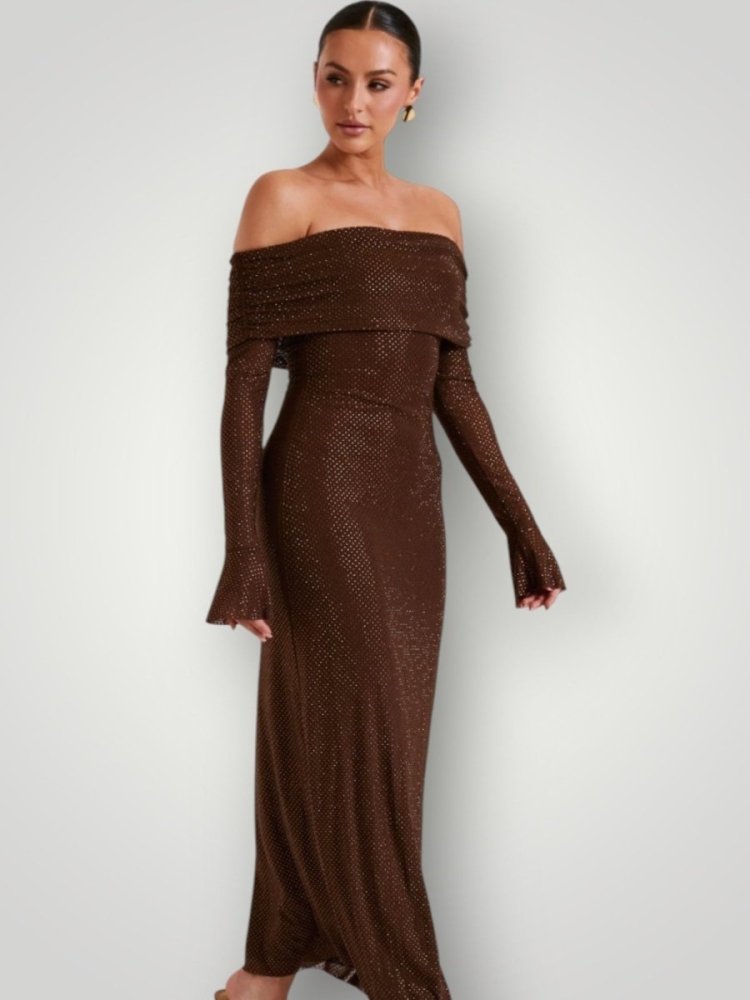 Robe Longue Femme Éblouissante et Chic 6