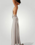 Robe Longue Femme Élégante à Épaule Dénudée 2