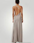 Robe Longue Femme Élégante à Épaule Dénudée 3