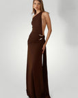 Robe Longue Femme Élégante à Épaule Dénudée 6