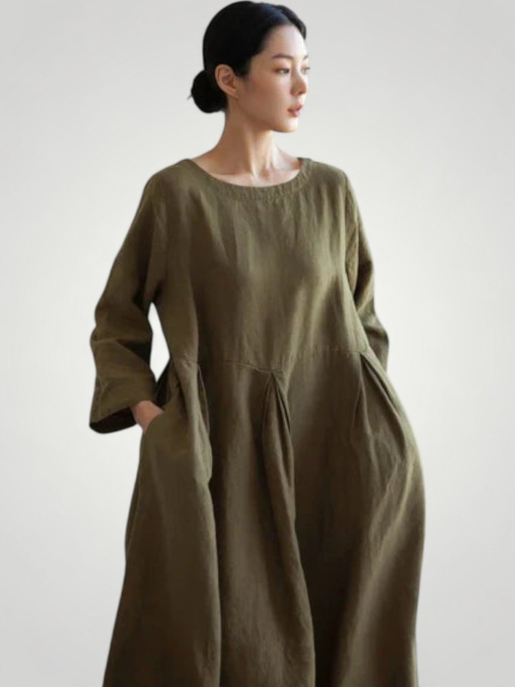 Robe Longue Femme Élégante avec Poches Pratiques 5 - Mode Lumière