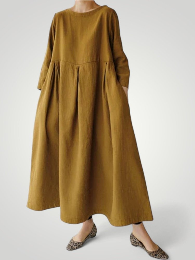 Robe Longue Femme Élégante avec Poches Pratiques 6 - Mode Lumière