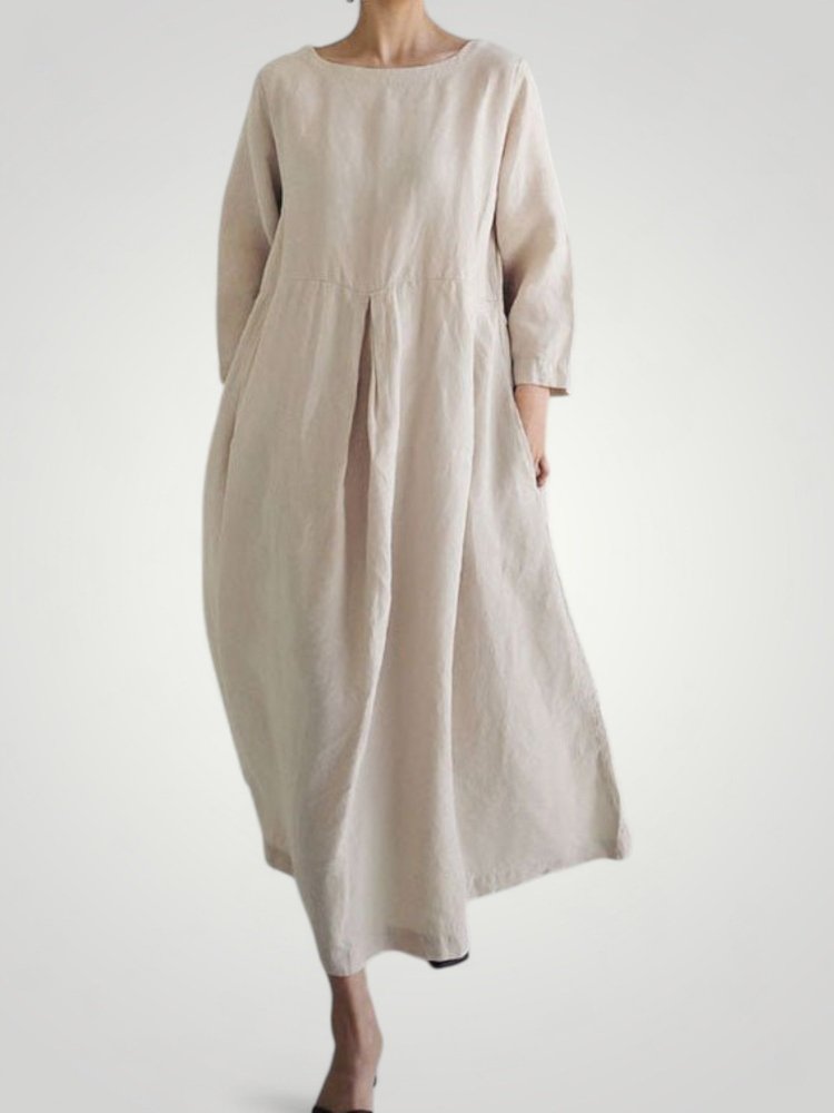 Robe Longue Femme Élégante avec Poches Pratiques 2 - Mode Lumière