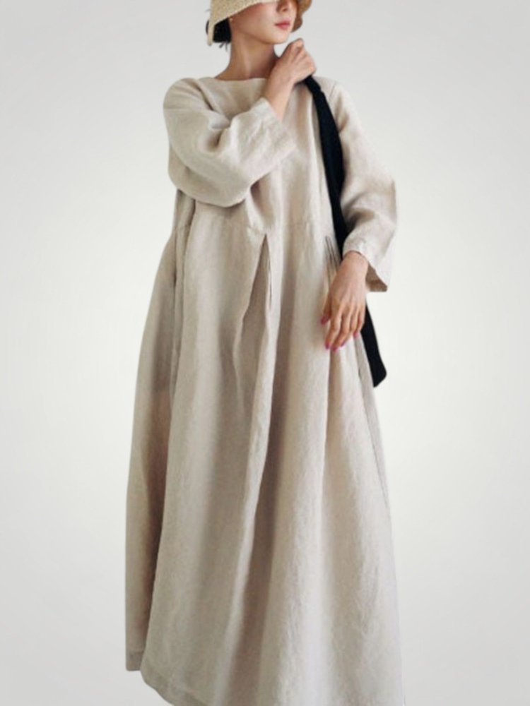 Robe Longue Femme Élégante avec Poches Pratiques 3 - Mode Lumière