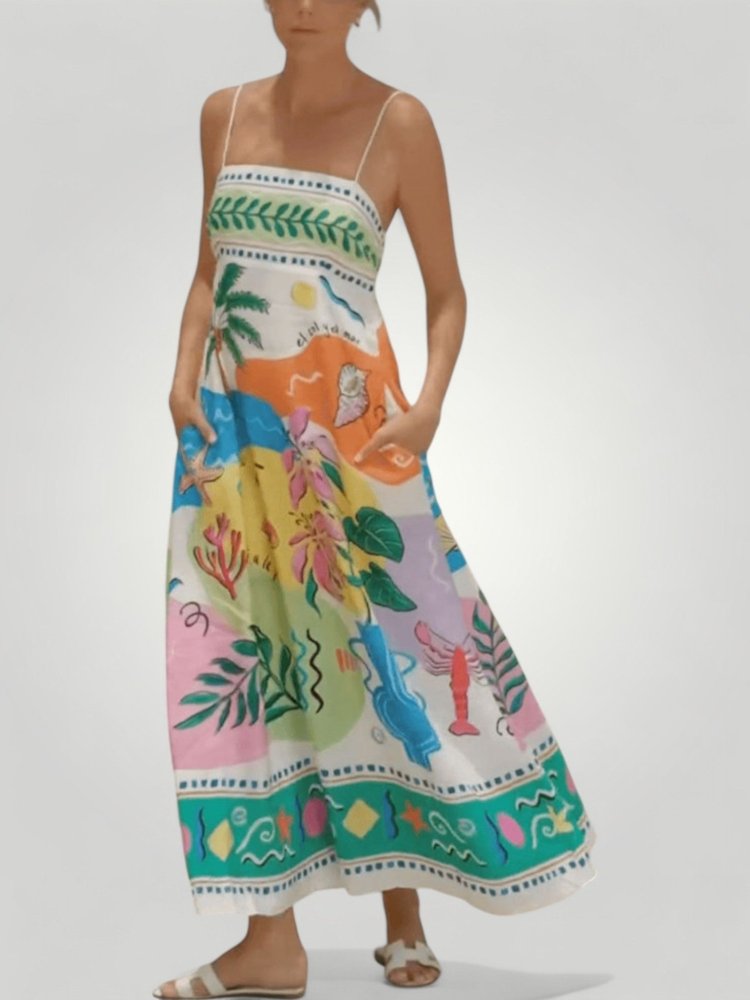Robe Longue Femme Élégante et Confortable 0