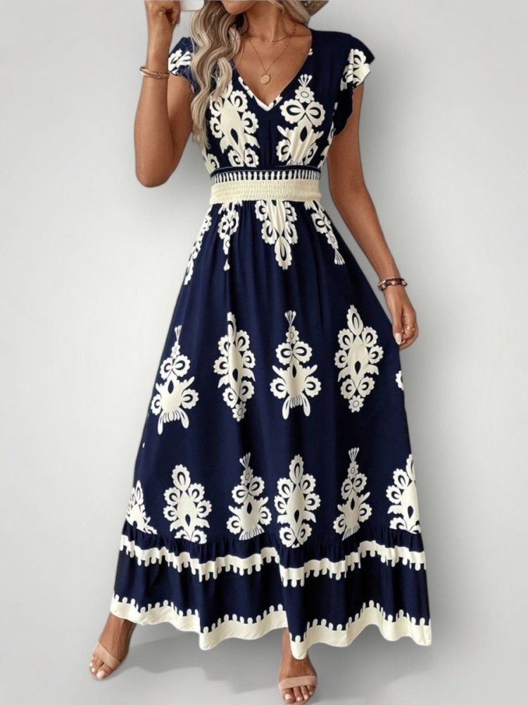 Robe Longue Femme Fleurie Élégante et Confortable 3