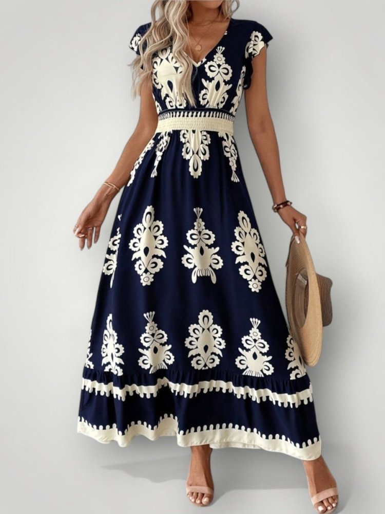 Robe Longue Femme Fleurie Élégante et Confortable 5