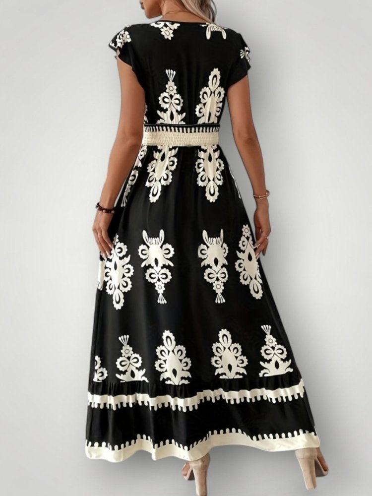 Robe Longue Femme Fleurie Élégante et Confortable 2