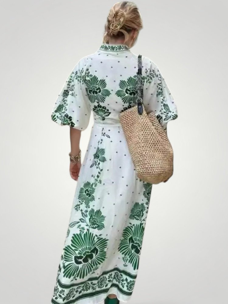 Robe Longue Fleurie Élégante d'Été 3 - Mode Lumière