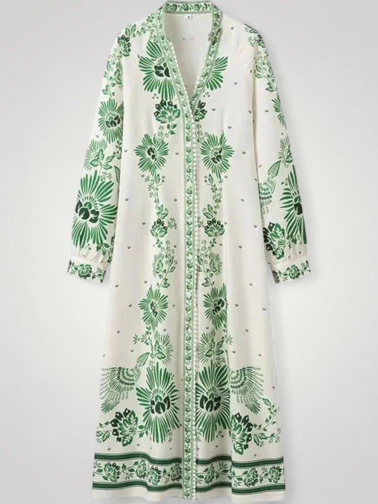 Robe Longue Fleurie Élégante d'Été 5 - Mode Lumière