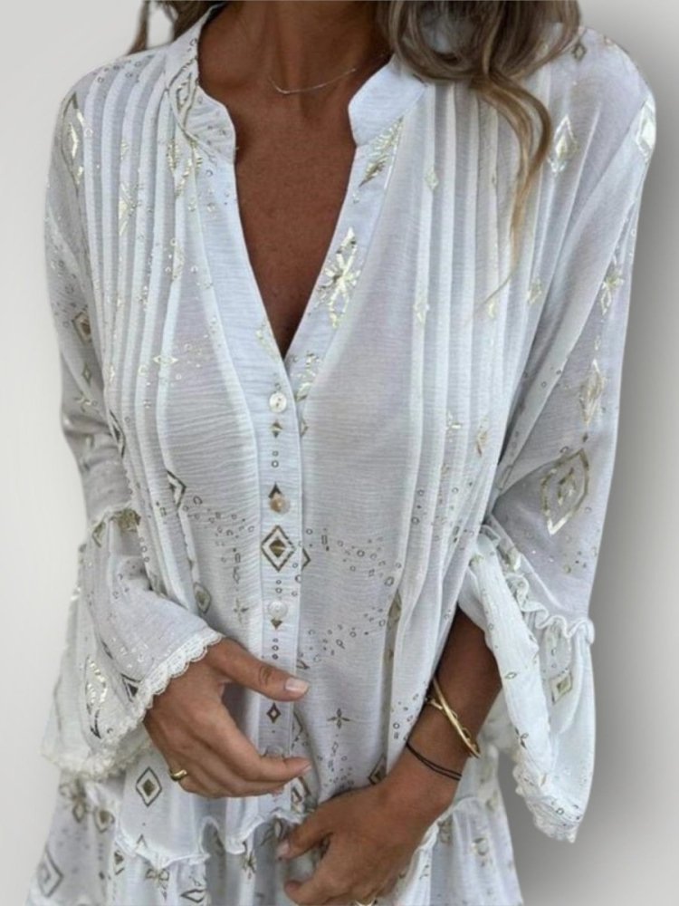 Robe Midi Femme Géométrique Élégante 5
