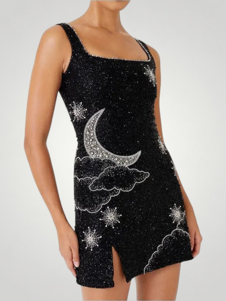 Robe Mini Glamour à Paillettes Élégante 4 - Mode Lumière