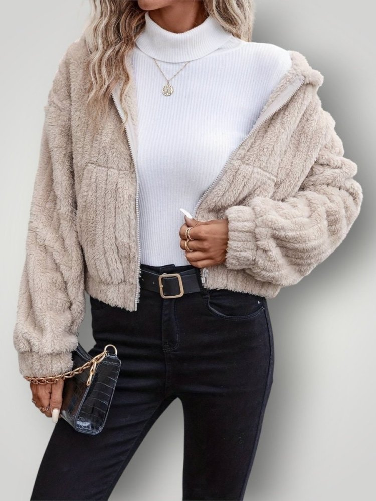 Veste Femme Hiver Confortable à Capuche 1